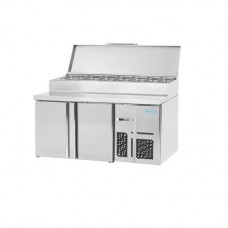Infrico MR1620EN: 2 Door Refrigerated Prep Counter 800mm Deep - 405ltr