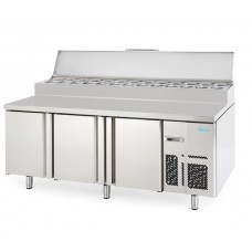 Infrico MR2190EN: 3 Door Refrigerated Prep Counter 800mm Deep - 625ltr