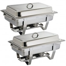 Olympia Milan Chafing Set 1/1 GN (2 Pack) - S300 Olympia Milan Chafing Set 1/1 GN (2 Pack) - S300