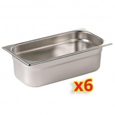 Polar S413: 6 x 1/4 Gastronorm Container Kit Polar S413: 6 x 1/4 Gastronorm Container Kit