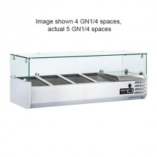 Blizzard TOP1200CR: 3 x 1/3 + 1/2 GN Refrigerated Counter Top Servery Prep Unit
