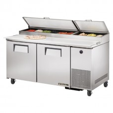 True TPP-67-HC: 2 Door Stainless Steel Pizza Prep Table - 583Ltr True TPP-67-HC: 2 Door Stainless Steel Pizza Prep Table - 583Ltr