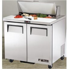 True TSSU-36-8: 2 Door Stainless Steel Refrigerated Gastronorm Saladette Counter - 240Ltr True TSSU-36-8: 2 Door Stainless Steel Refrigerated Gastronorm Saladette Counter - 240Ltr
