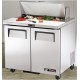 True TSSU-36-8: 2 Door Stainless Steel Refrigerated Gastronorm Saladette Counter - 240Ltr True TSSU-36-8: 2 Door Stainless Steel Refrigerated Gastronorm Saladette Counter - 240Ltr