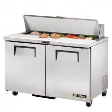 True TSSU-48-12-HC: 2 Door Stainless Steel Refrigerated Gastronorm Saladette Counter - 340Ltr True TSSU-48-12-HC: 2 Door Stainless Steel Refrigerated Gastronorm Saladette Counter - 340Ltr