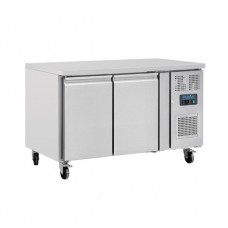 Polar UA047: Double Door Counter Fridge - 282Ltr
