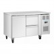 Polar GD873: 1 Door & 2 Drawer Counter Fridge 314 Ltr 