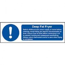 Code W198: Deep Fat Fryer Safety Sign