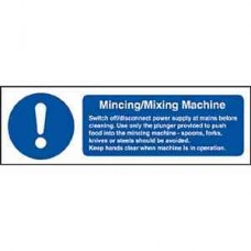 Code W270: Mincing Mixing Machine Safety Sign Code W270: Mincing Mixing Machine Safety Sign
