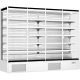 Prodis XMD2500-P-FGD-W - Panoramic Frameless Glass Door Multideck - White