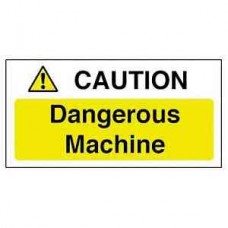 Code Y912: Caution Dangerous Machine Sign Code Y912: Caution Dangerous Machine Sign