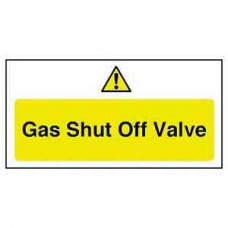 Code Y913: Gas Shut Off Valve Sign Code Y913: Gas Shut Off Valve Sign