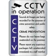 Code Y928: CCTV In Operation Crime Prevention Sign Code Y928: CCTV In Operation Crime Prevention Sign