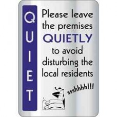 Code Y930: Leave Premises Quietly Sign Code Y930: Leave Premises Quietly Sign