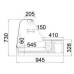 Igloo TAT1.0NS: Tatiana Countertop Server Counter 1mt Igloo TAT1.0NS: Tatiana Countertop Server Counter 1mt