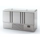 Infrico ME1003BAN: 3 Door Stainless Steel Refrigerated Gastronorm Saladette Counter - 355Ltr