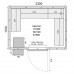 Mercatus ME1723F: Modular Freezer Room - 2300x1700mm Mercatus ME1723F: Modular Freezer Room - 2300x1700mm