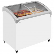 Tefcold NIC502SCEB: 1.57m Sliding Curved Glass Lid Chest Freezer Tefcold NIC502SCEB: 1.57m Sliding Curved Glass Lid Chest Freezer
