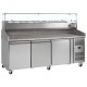 Tefcold PT1300: 3 Door Refrigerated Gastronorm Preparation Counter with Granite Worktop - 580Ltr Tefcold PT1300: 3 Door Refrigerated Gastronorm Preparation Counter with Granite Worktop - 580Ltr