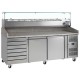 Tefcold PT1310: 2 Door Refrigerated Gastronorm Preparation Counter with Granite Worktop & Dough Drawers - 390Ltr Tefcold PT1310: 2 Door Refrigerated Gastronorm Preparation Counter with Granite Worktop & Dough Drawers - 390Ltr