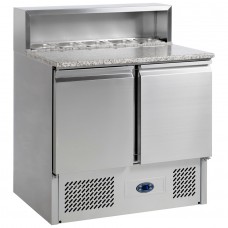 Tefcold PT920: 2 Door Refrigerated Gastronorm Preparation Counter - 260Ltr Tefcold PT920: 2 Door Refrigerated Gastronorm Preparation Counter - 260Ltr