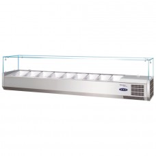 Tefcold VK33-180: 8 x 1/4 GN Refrigerated Counter Top Servery Prep Unit