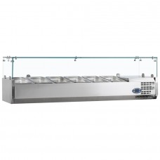 Tefcold VK38-200: 9 x 1/3 GN Refrigerated Counter Top Servery Prep Unit