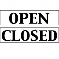 Code W212: Reversible Open and Closed Sign
