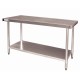 Vogue T376: 1.2m Chefs Steel Work Table without upstand Vogue T376: 1.2m Chefs Steel Work Table without upstand