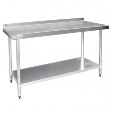 Vogue T383: 1.8m Chefs Steel Wall Table with Upstand Vogue T383: 1.8m Chefs Steel Wall Table with Upstand