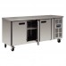 Polar G378: Slimline 3 Door Steel Refrigerated Food Preparation Counter with side mounted condenser