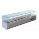 Polar G609: 7 x 1/4GN Refrigerated Counter Top Servery Prep Unit Polar G609: 7 x 1/4GN Refrigerated Counter Top Servery Prep Unit