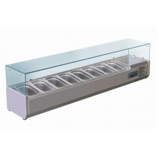 Polar G610: 8 x 1/4GN Refrigerated Counter Top Servery Prep Unit Polar G610: 8 x 1/4GN Refrigerated Counter Top Servery Prep Unit