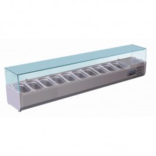 Polar G611: 10 x 1/4GN Refrigerated Counter Top Servery Prep Unit Polar G611: 10 x 1/4GN Refrigerated Counter Top Servery Prep Unit