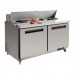 Polar GD883: JUMBO 2 Door Refrigerated Preparation Bench in Stainless Steel Polar GD883: JUMBO 2 Door Refrigerated Preparation Bench in Stainless Steel