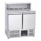 Sterling Pro SPU902PZ 2 Door Compact Pizza Prep Counter Fridge