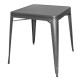 Bolero DM904: Gun Metal Grey Steel Bistro Table Bolero DM904: Gun Metal Grey Steel Bistro Table