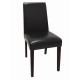 Bolero GF954: Faux Leather Dining Chairs Black (Pack of 2)