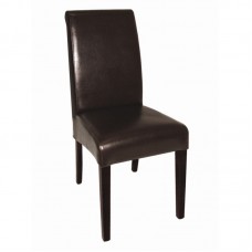 Bolero GF956: Curved Back Leather Chairs (Pack of 2) Bolero GF956: Curved Back Leather Chairs (Pack of 2)