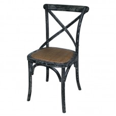 Bolero GG654: Black Wooden Dining Chairs with Backrest (Pack of 2) Bolero GG654: Black Wooden Dining Chairs with Backrest (Pack of 2)