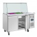 Polar UA017 GN Saladette Counter with Square Sneeze Guard 2 Door Polar UA017 GN Saladette Counter with Square Sneeze Guard 2 Door