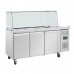 Polar UA018 GN Saladette Counter with Square Sneeze Guard 3 Door Polar UA018 GN Saladette Counter with Square Sneeze Guard 3 Door